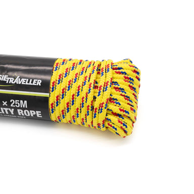 Utility Rope 6mm x 25m - Yellow - Aussie Traveller