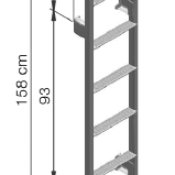 Thule Deluxe 6 Step Single Ladder - Aussie Traveller