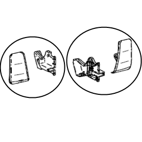 Thule LH & RH Lead Rail End Plate suit 8000