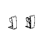 Thule L & R Lead Rail End Plate 4900 White - Aussie Traveller