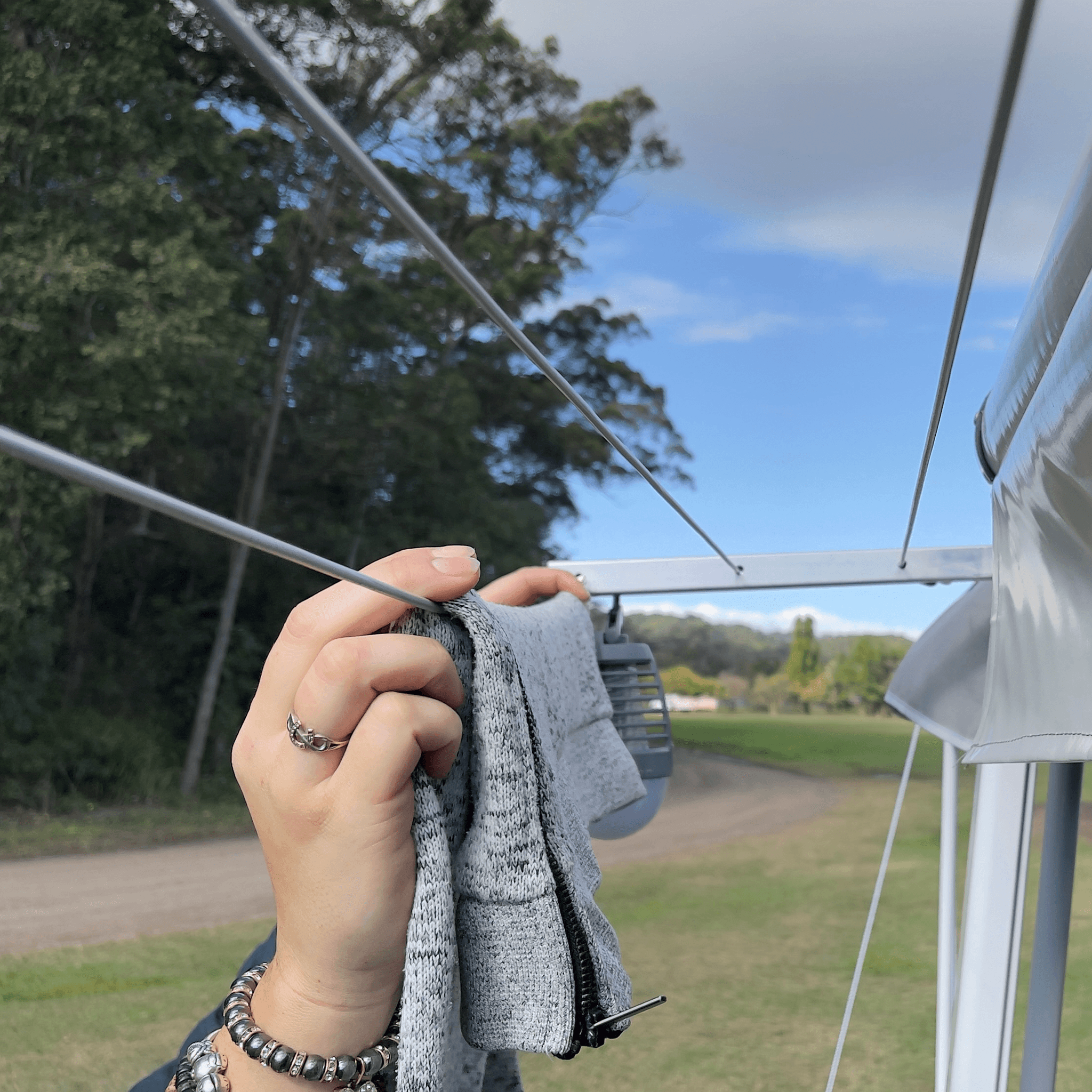 Awning Clothesline - CareFree - Aussie Traveller