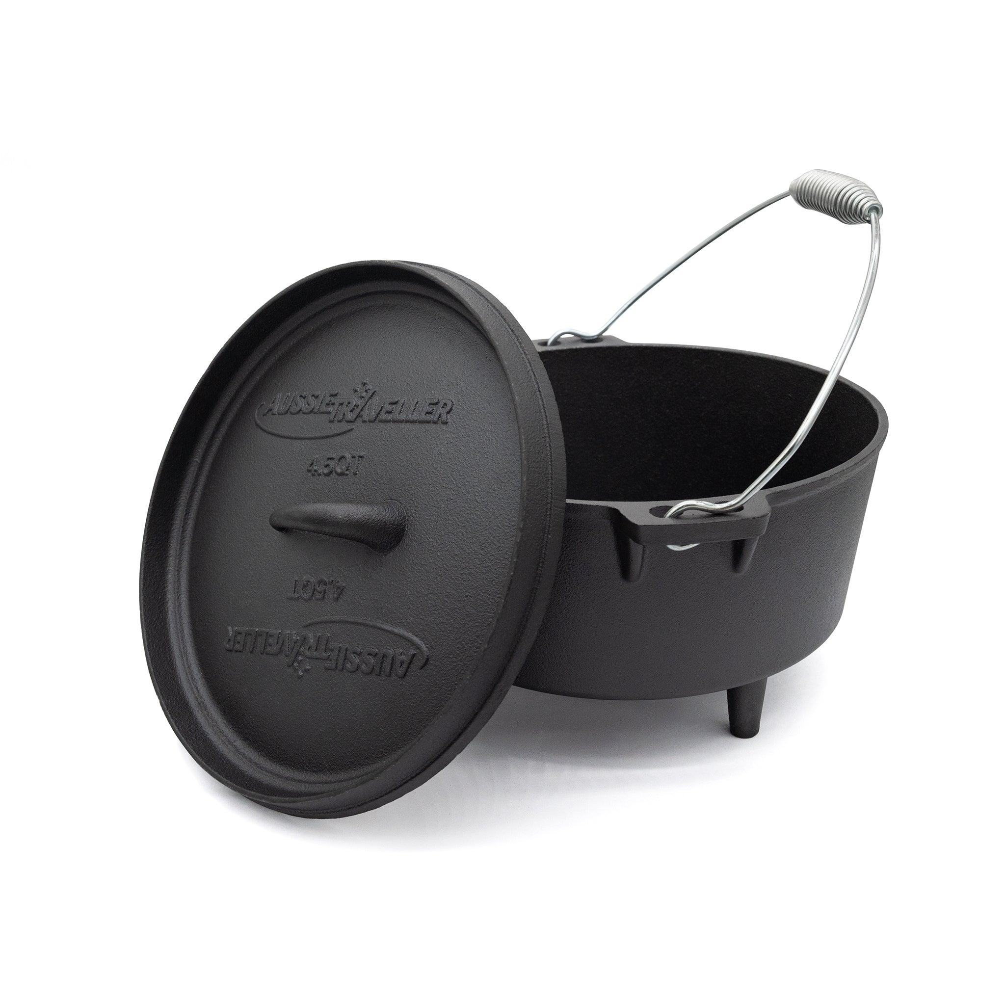 Cast Iron Camp Oven Set - 5 Piece - Aussie Traveller