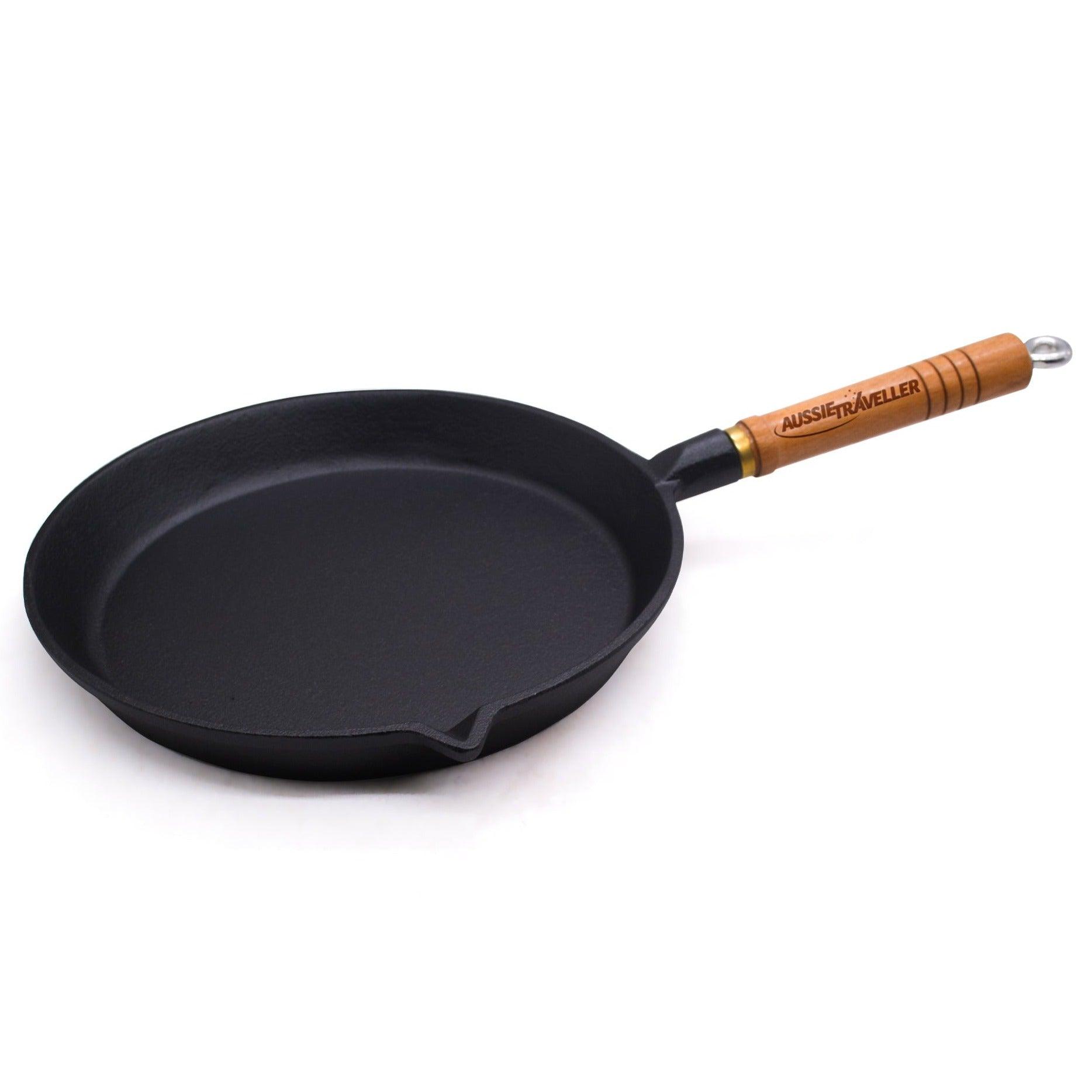 Cast Iron Round Frypan - 30cm - Aussie Traveller