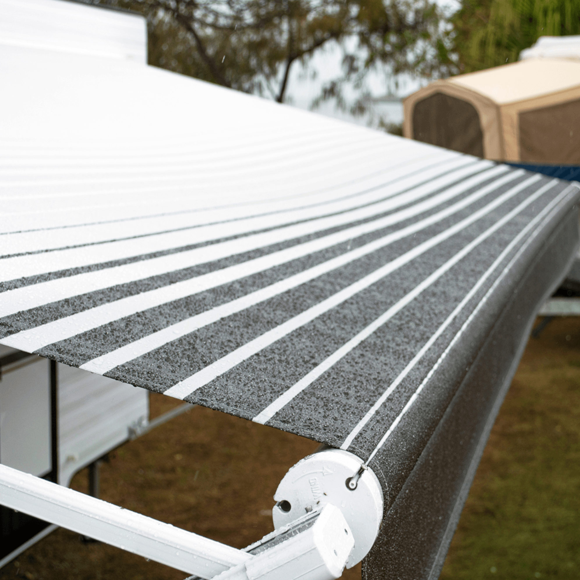 Sunburst Eclipse Awning - Burgundy - Aussie Traveller