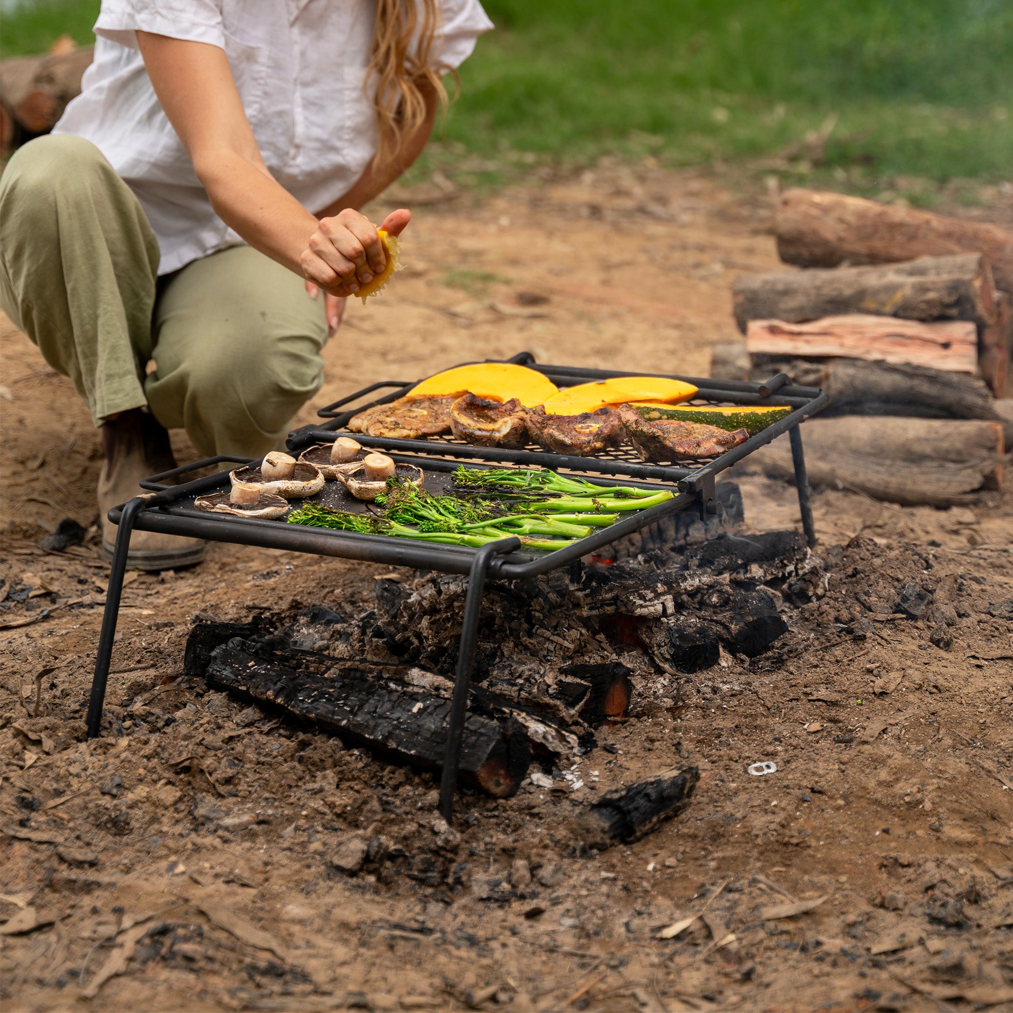 Foldable Camp Grill Hot Plate Aussie Traveller