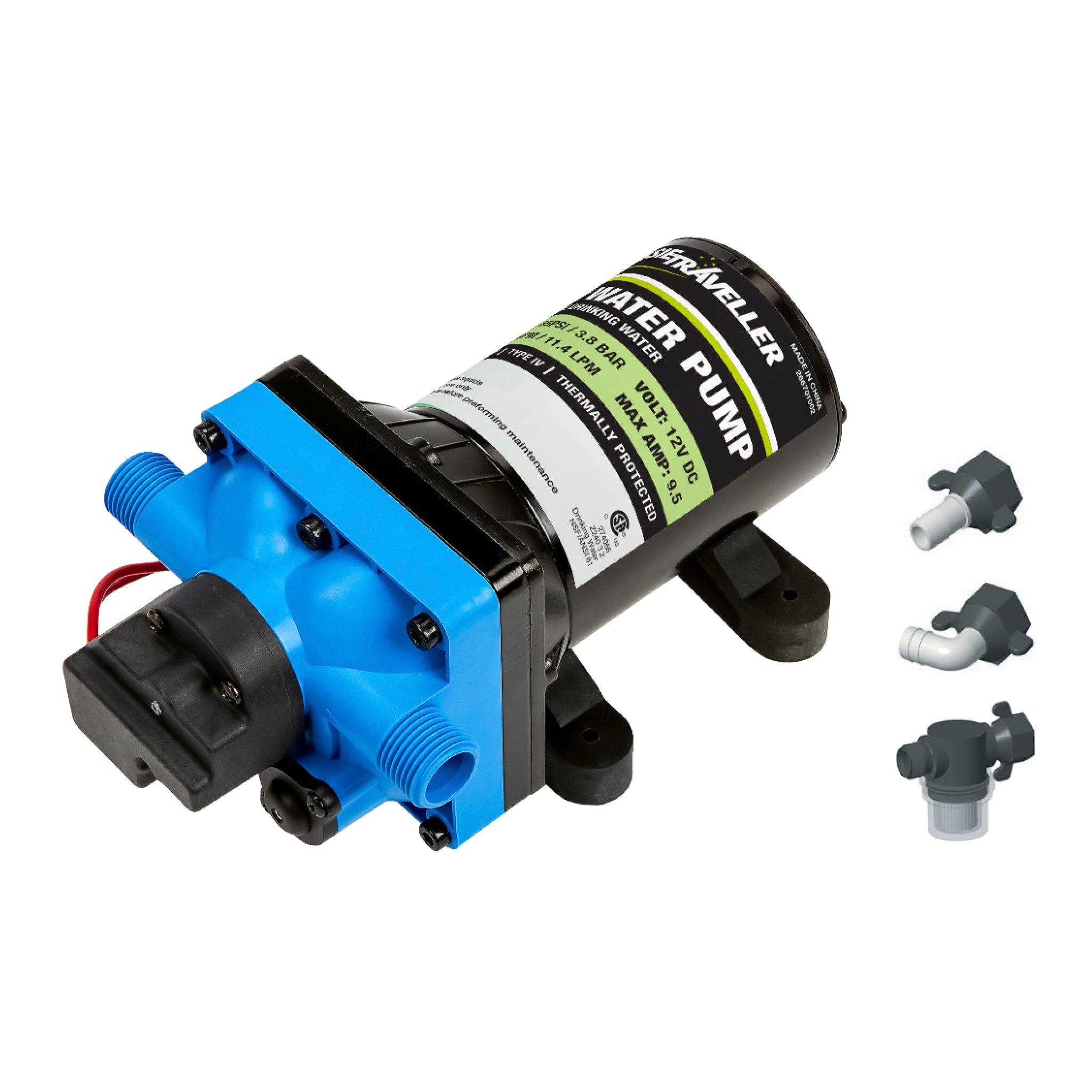 Aussie Traveller 12V RV Water Pump - 11.4LPM - Aussie Traveller