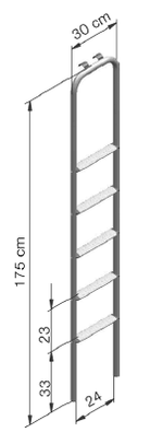 Thule 5 Step Single Ladder - Aussie Traveller