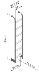 Thule 6 Step Single Ladder - Aussie Traveller