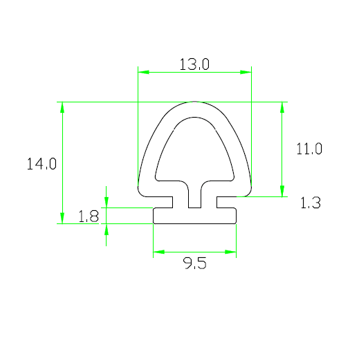 PopTop Extrusion Weatherseal