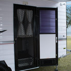 Caravan Door Curved Acrylic Window - Right Hand Hinged - Aussie Traveller