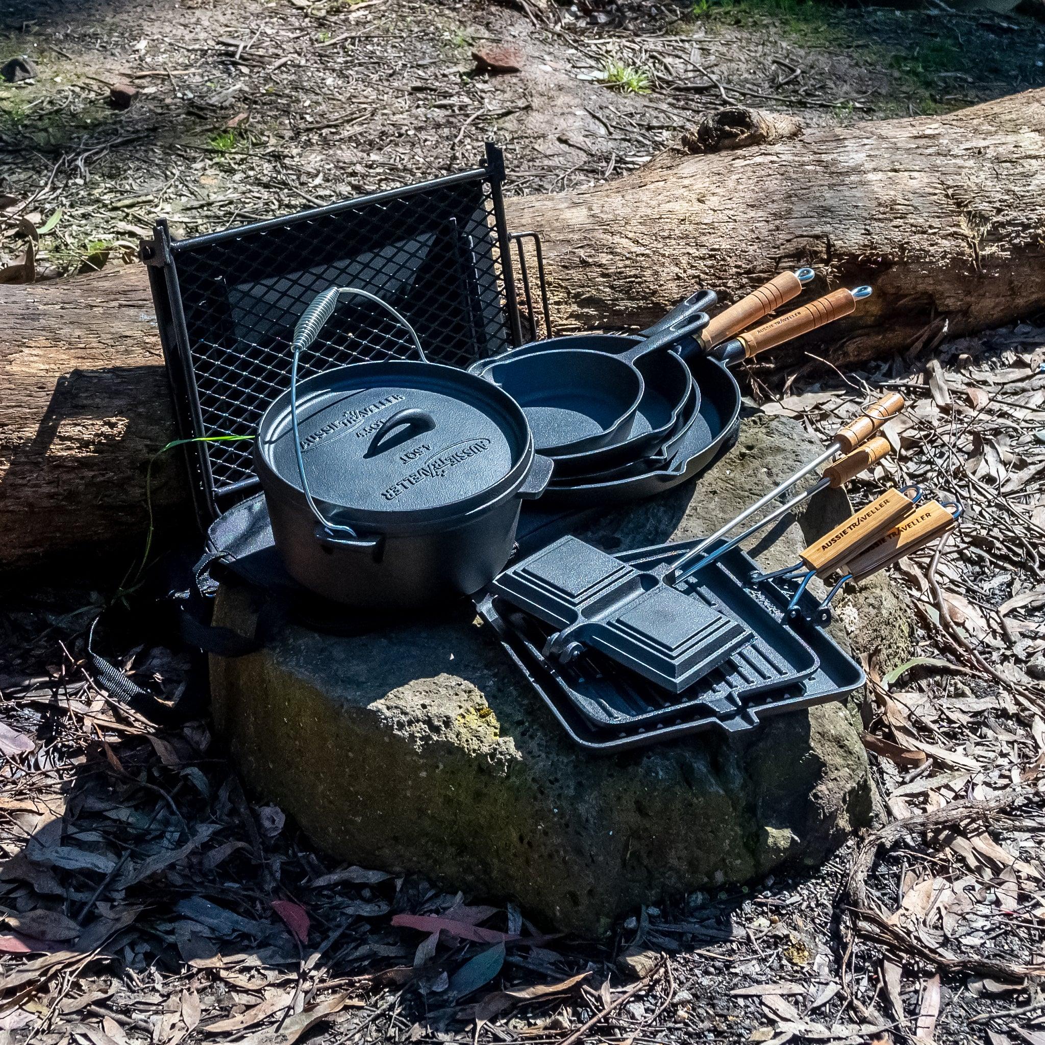 Australian Square Jaffle Iron - Cast Iron