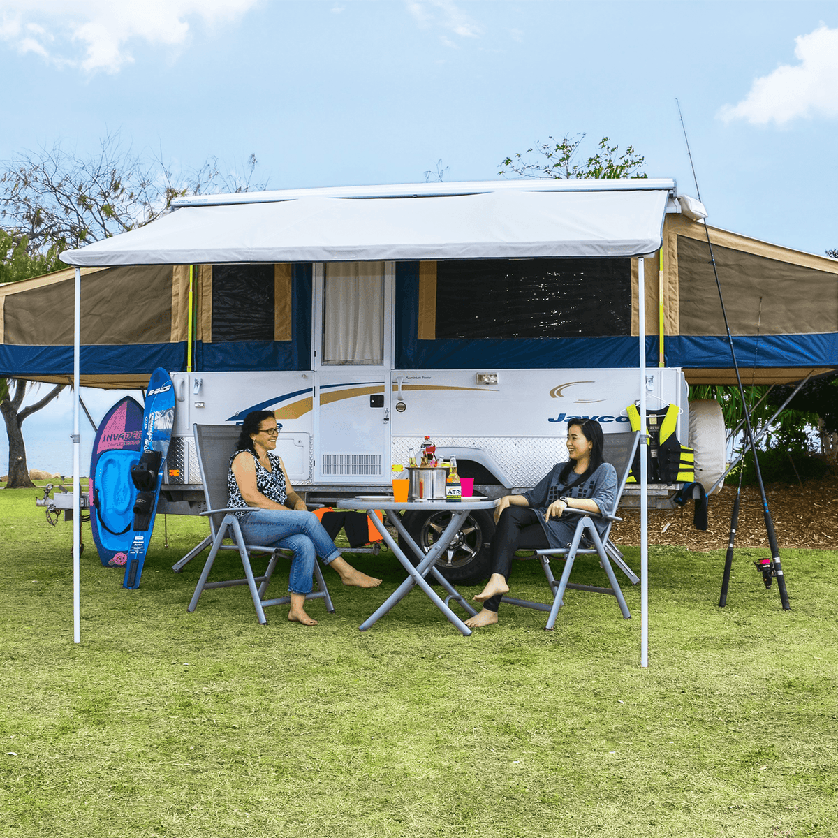 Jayco top camper awning
