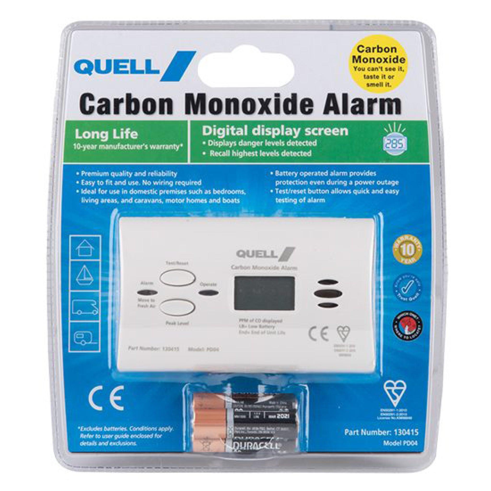 Quell Carbon Monoxide Digital Display Alarm - Aussie Traveller