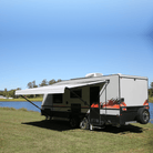 Sunburst Eclipse Awning - Charcoal - Aussie Traveller