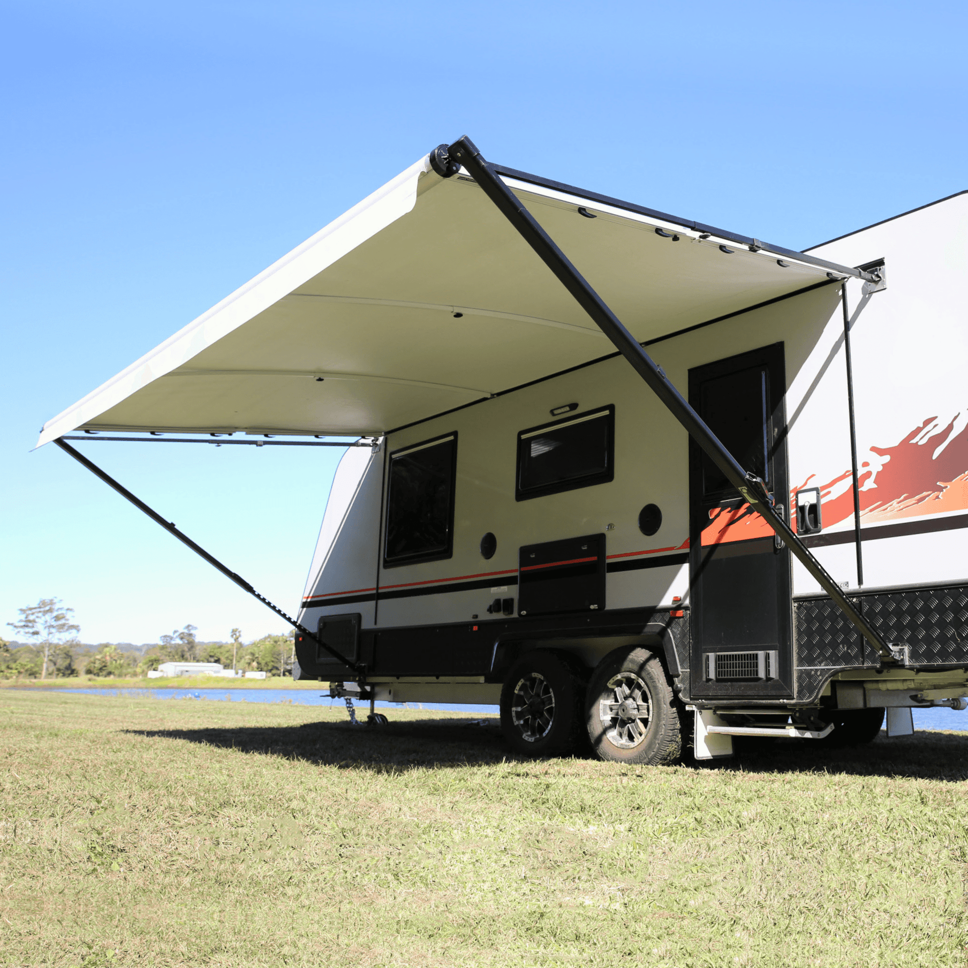 Sunburst Eclipse Awning - Light Grey main image 1