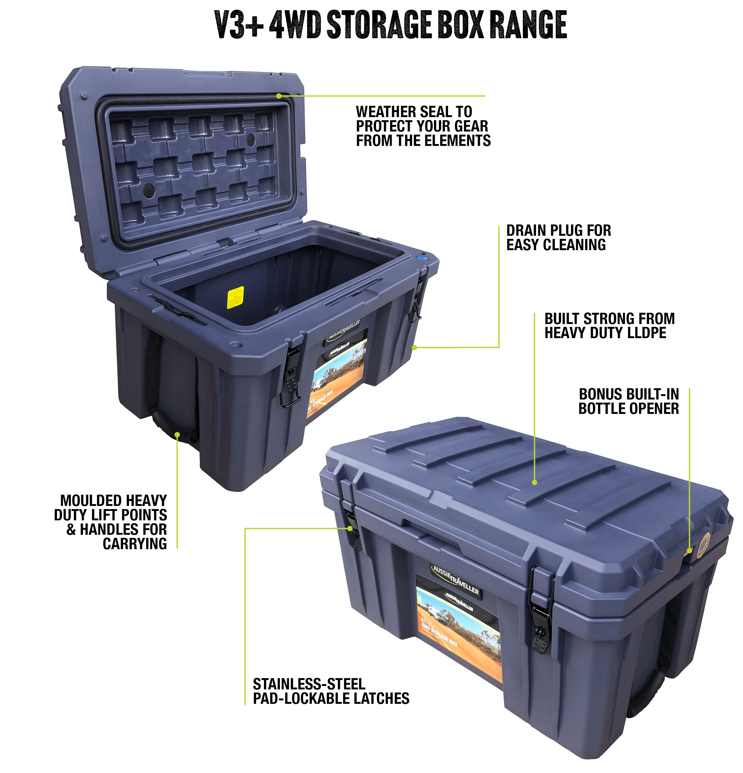 4WD Storage Box V3+ 82L @ A$109.99