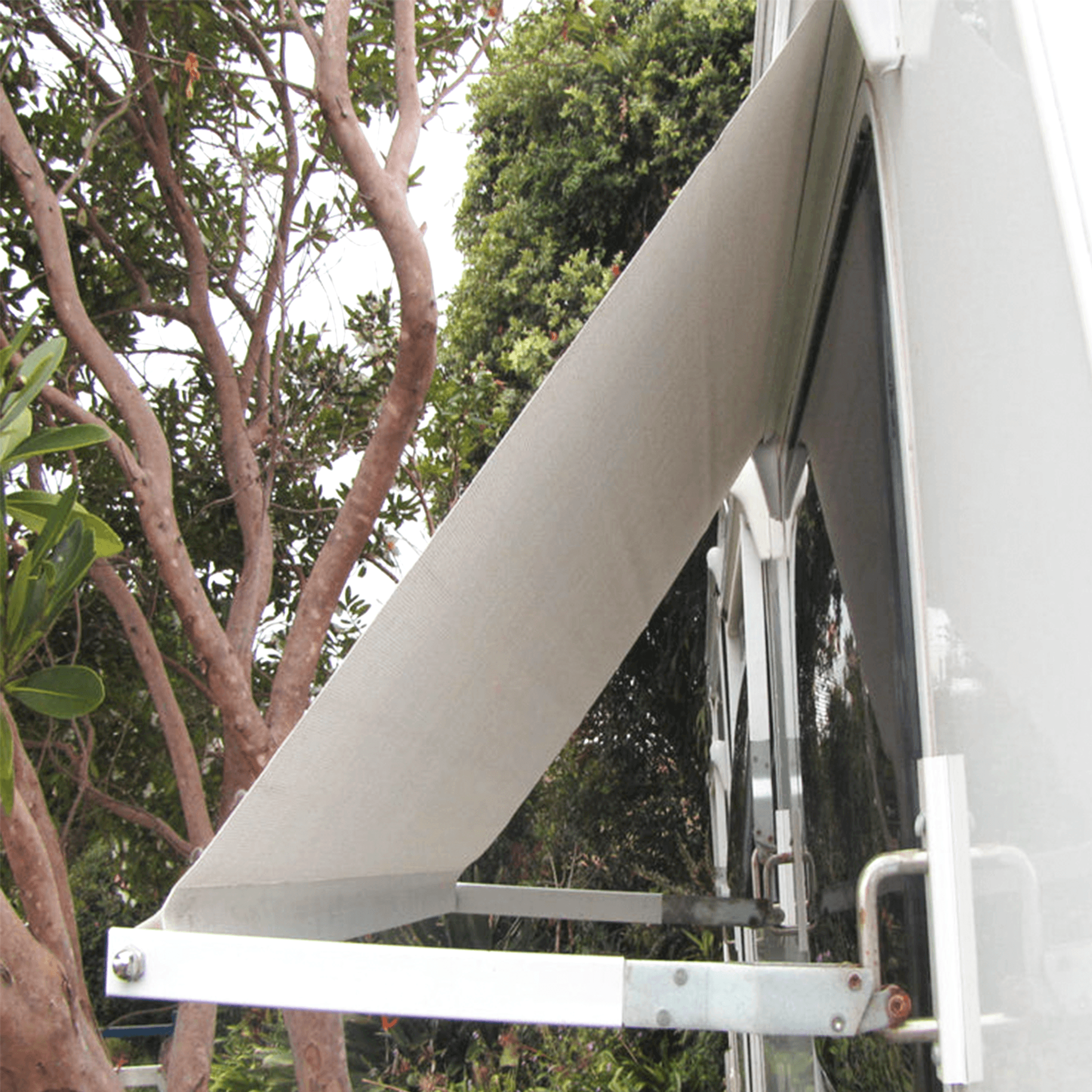 Retractable Window Awning - Aussie Traveller