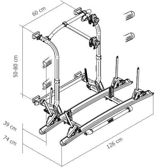 Thule Elite G2 Dimensions